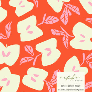 Bold Apple Pattern by Medillon
