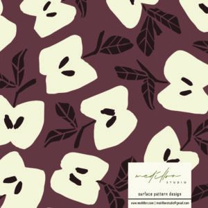Bold Apple Pattern by Medillon