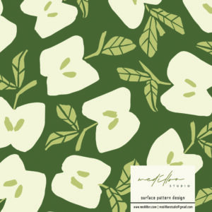 Bold Apple Pattern by Medillon