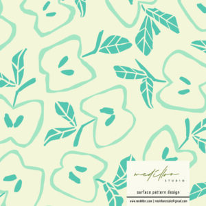 Bold Apple Pattern by Medillon