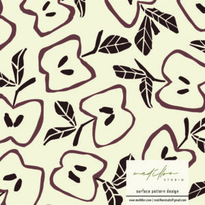 Bold Apple Pattern by Medillon