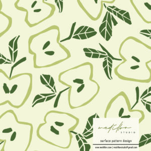 Bold Apple Pattern by Medillon