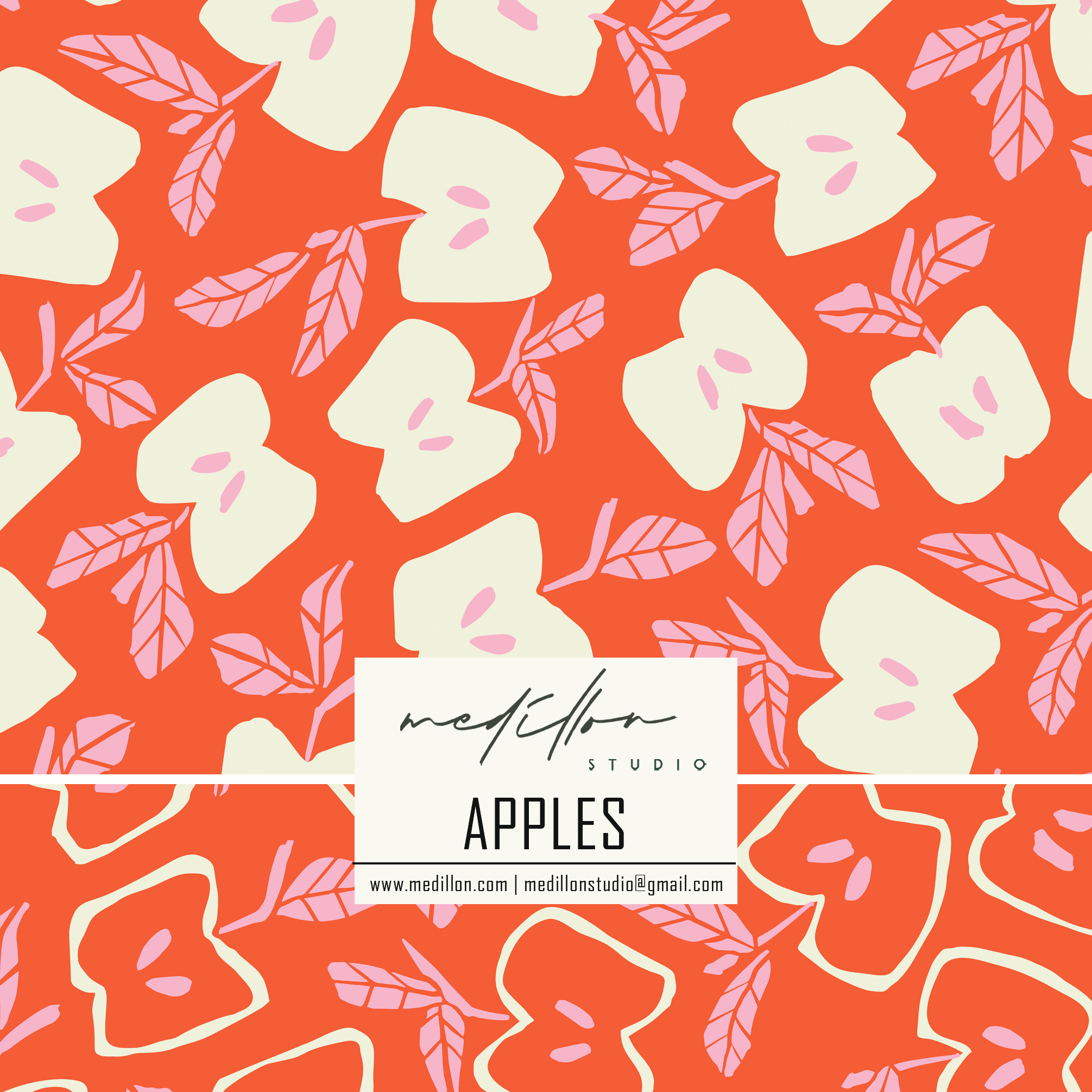 Bold Apple Pattern Design by Medillon