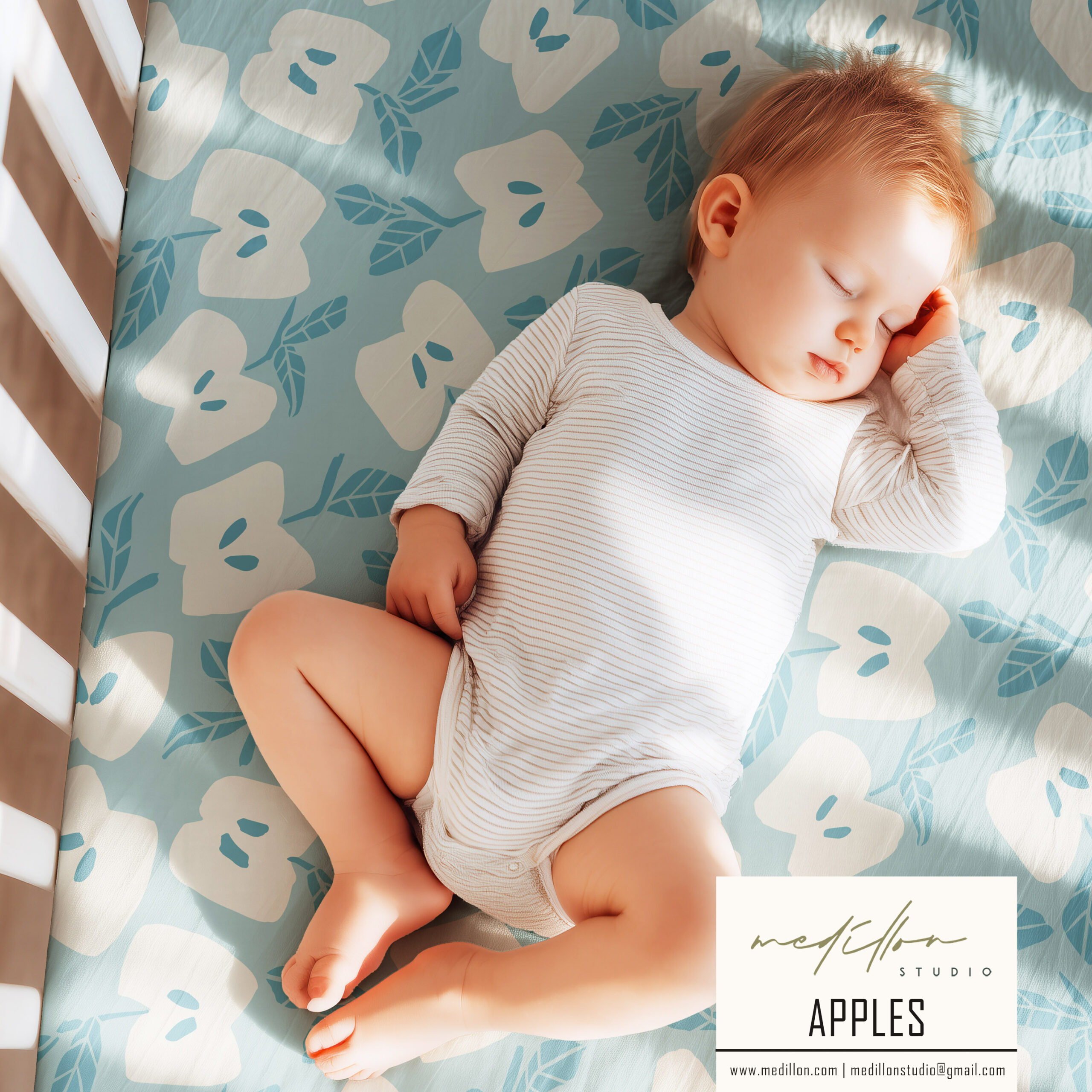 Bold Apple Pattern by Medillon