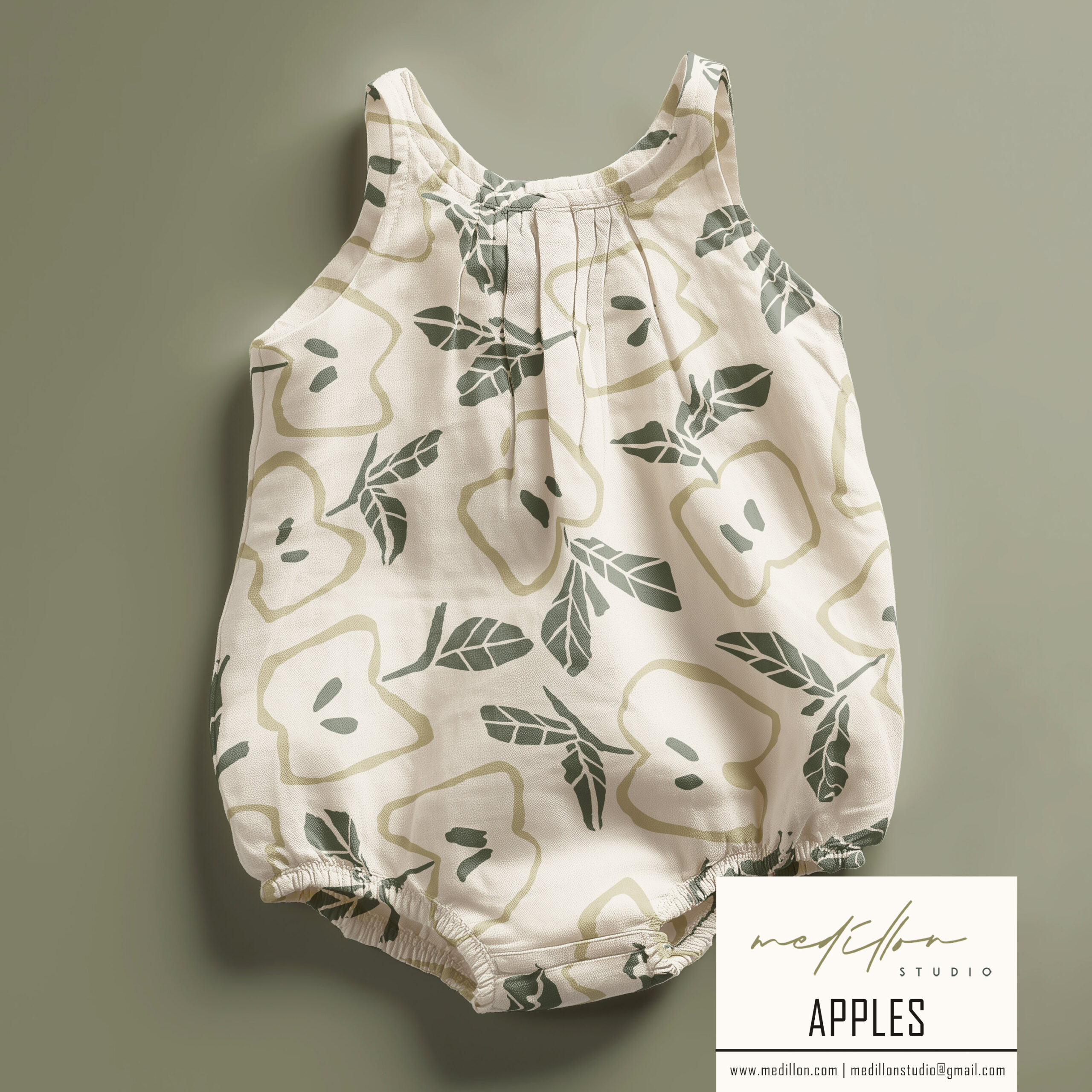 Bold Apple Pattern by Medillon