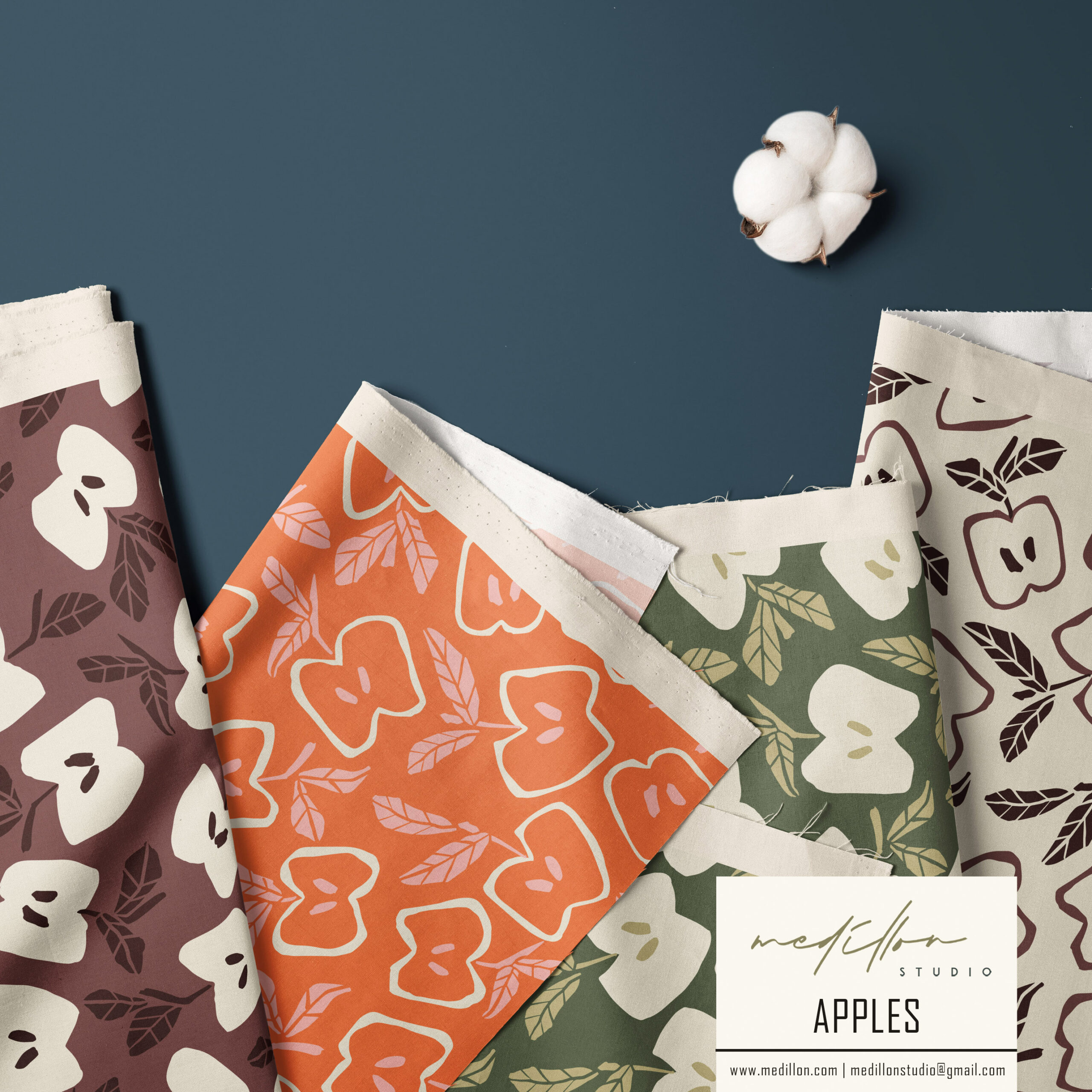Bold Apple Pattern by Medillon
