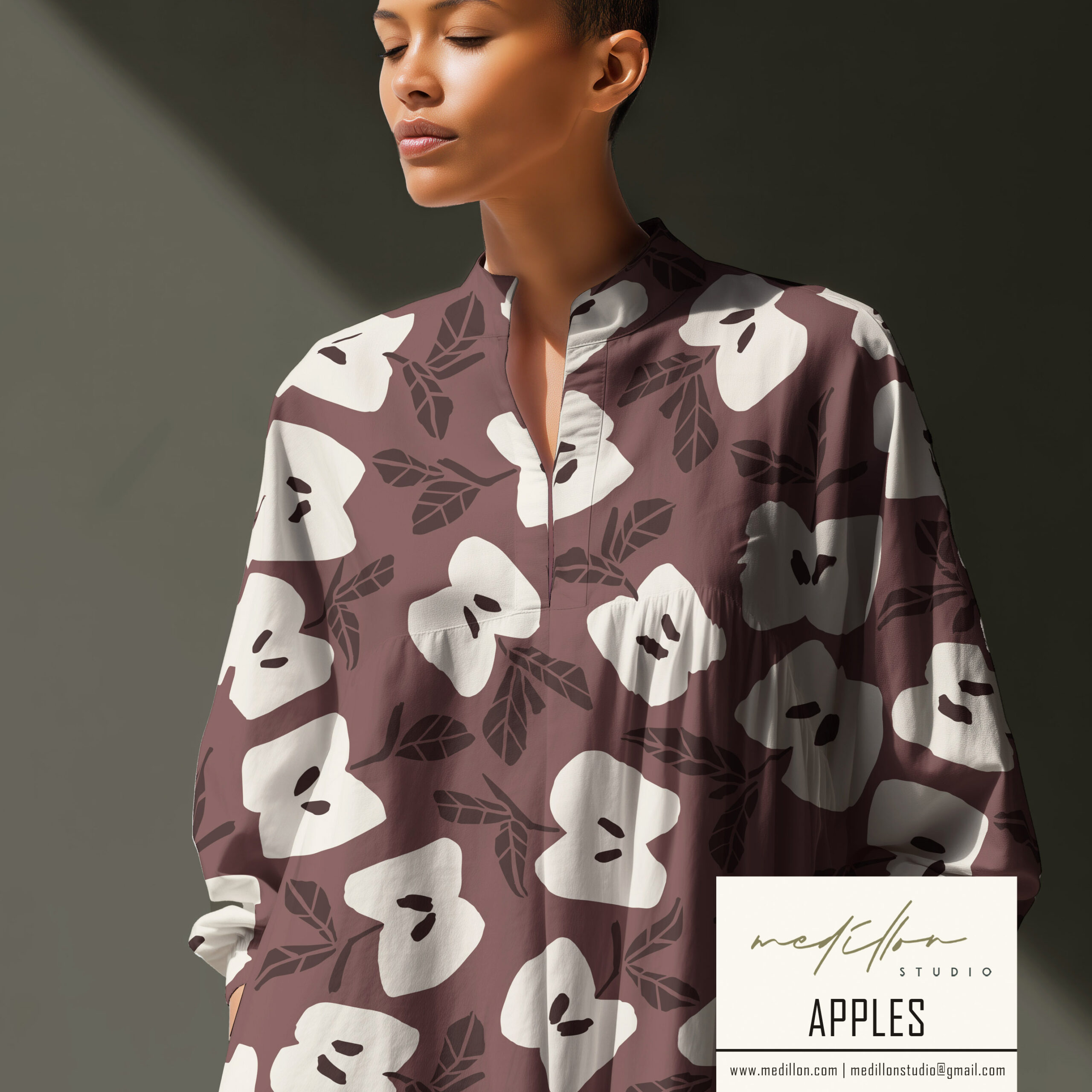 Bold Apple Pattern by Medillon