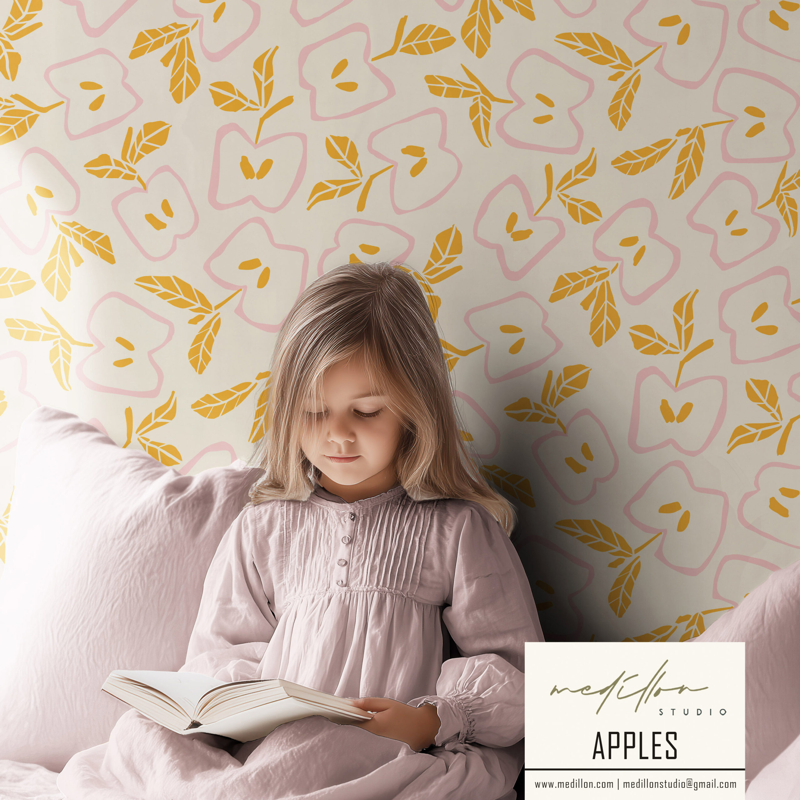 Bold Apple Pattern by Medillon