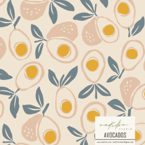 Avocado Pattern Design by Medillon