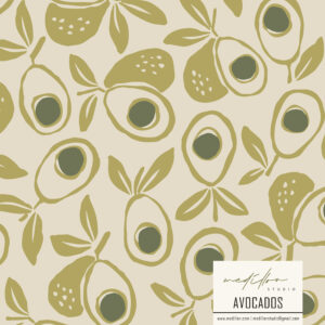 Avocado Pattern Design by Medillon