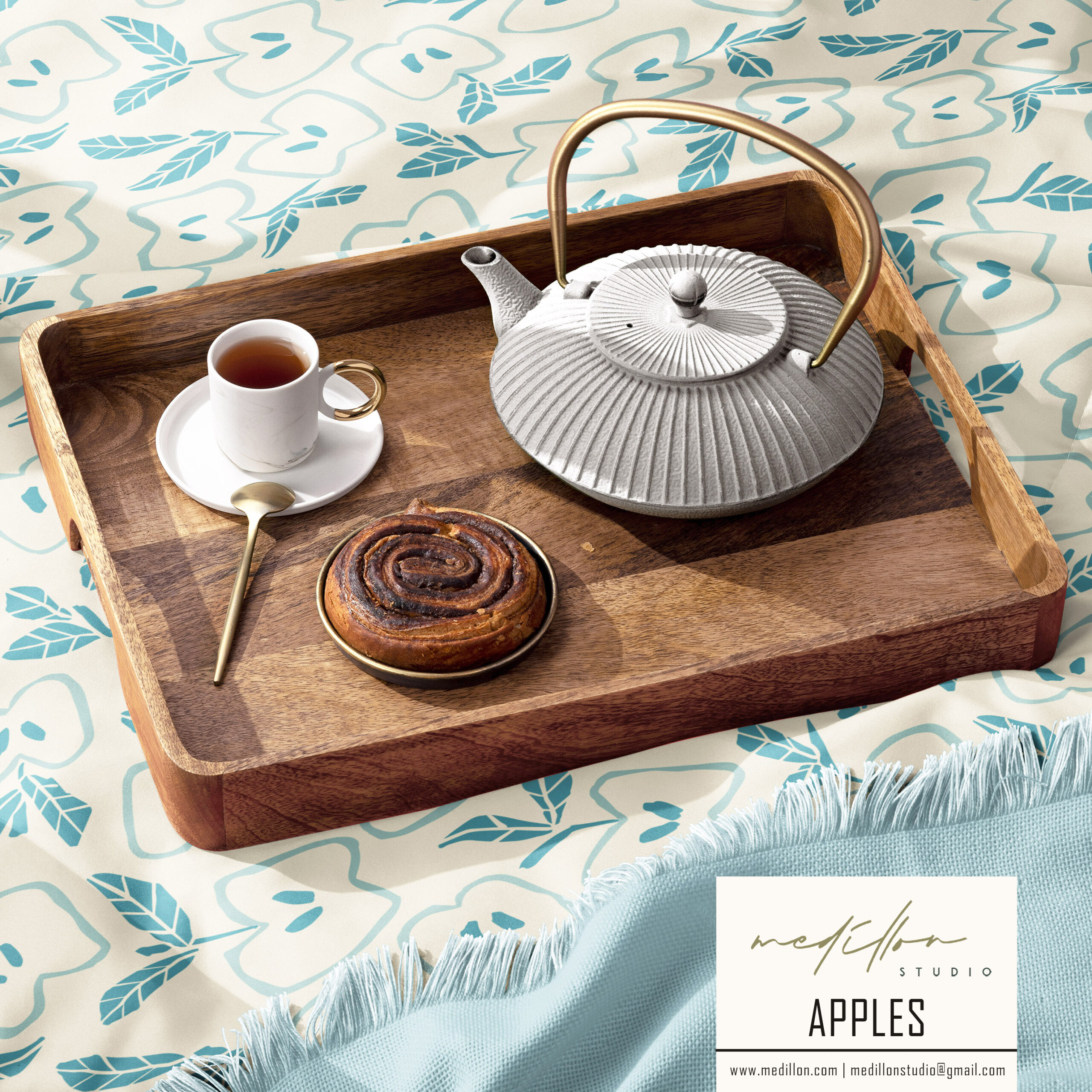 Bold Apple Pattern by Medillon
