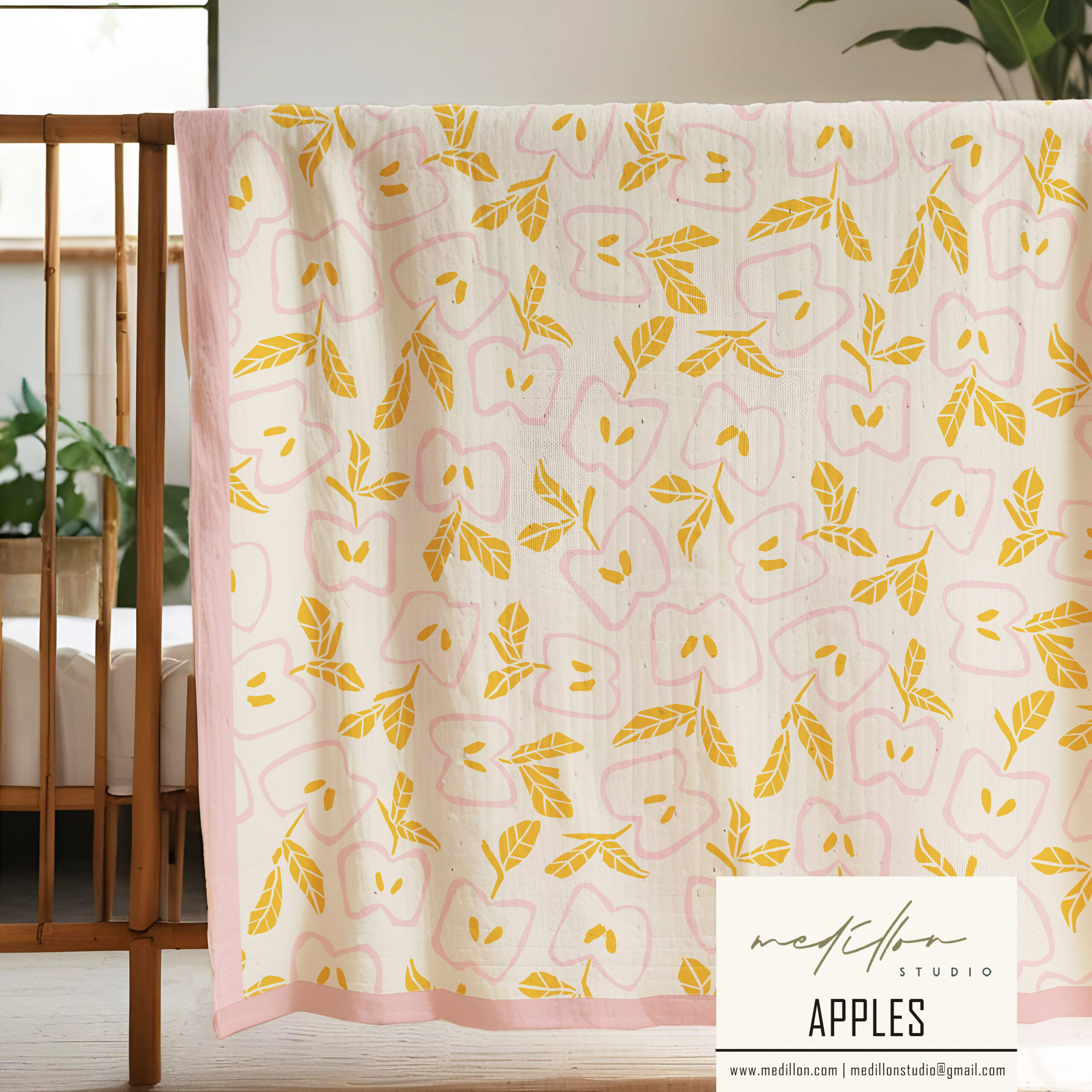 Bold Apple Pattern by Medillon