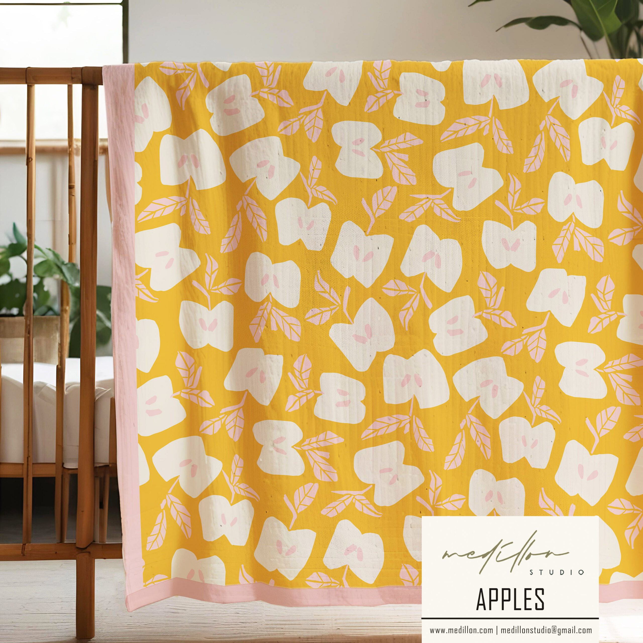 Bold Apple Pattern by Medillon