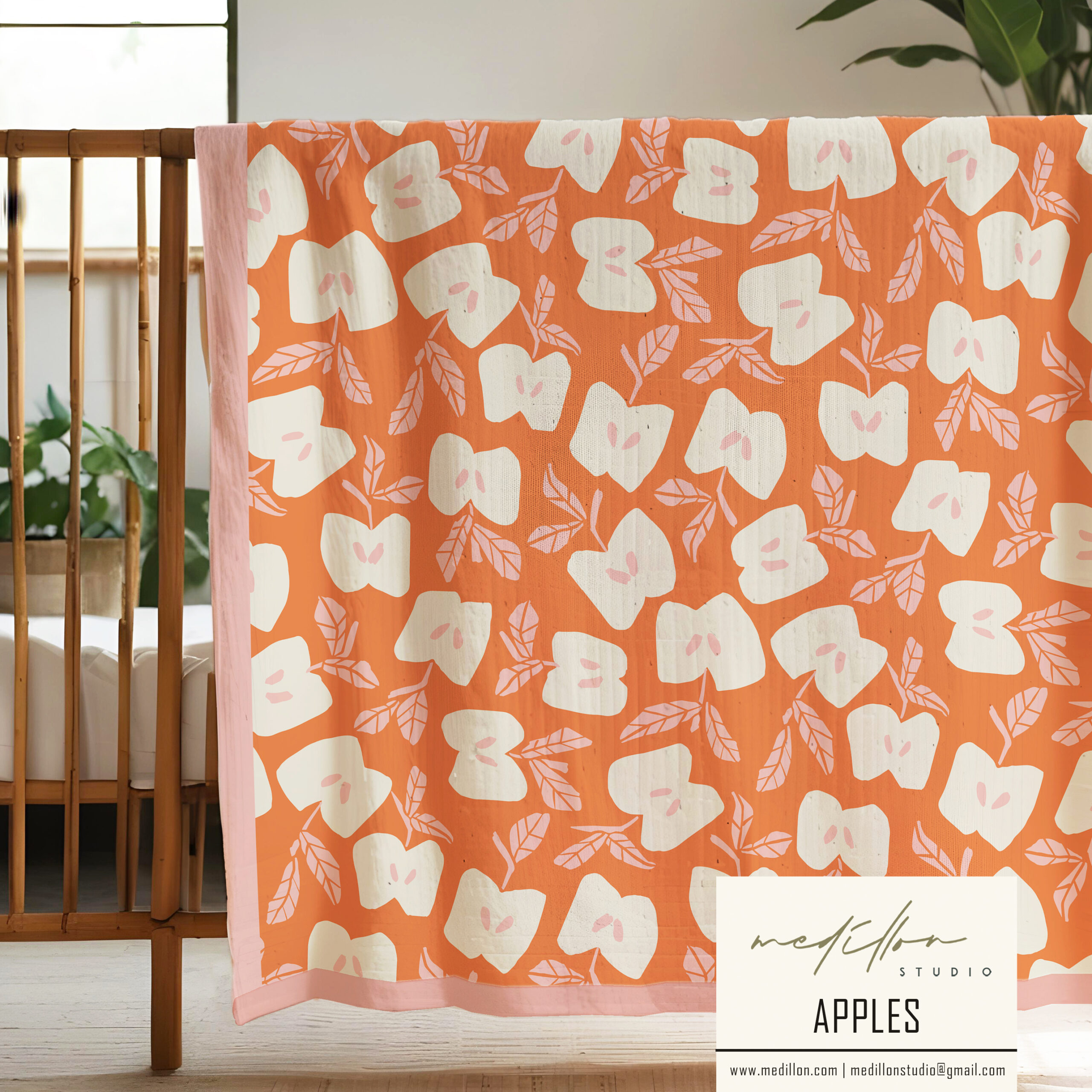 Bold Apple Pattern by Medillon