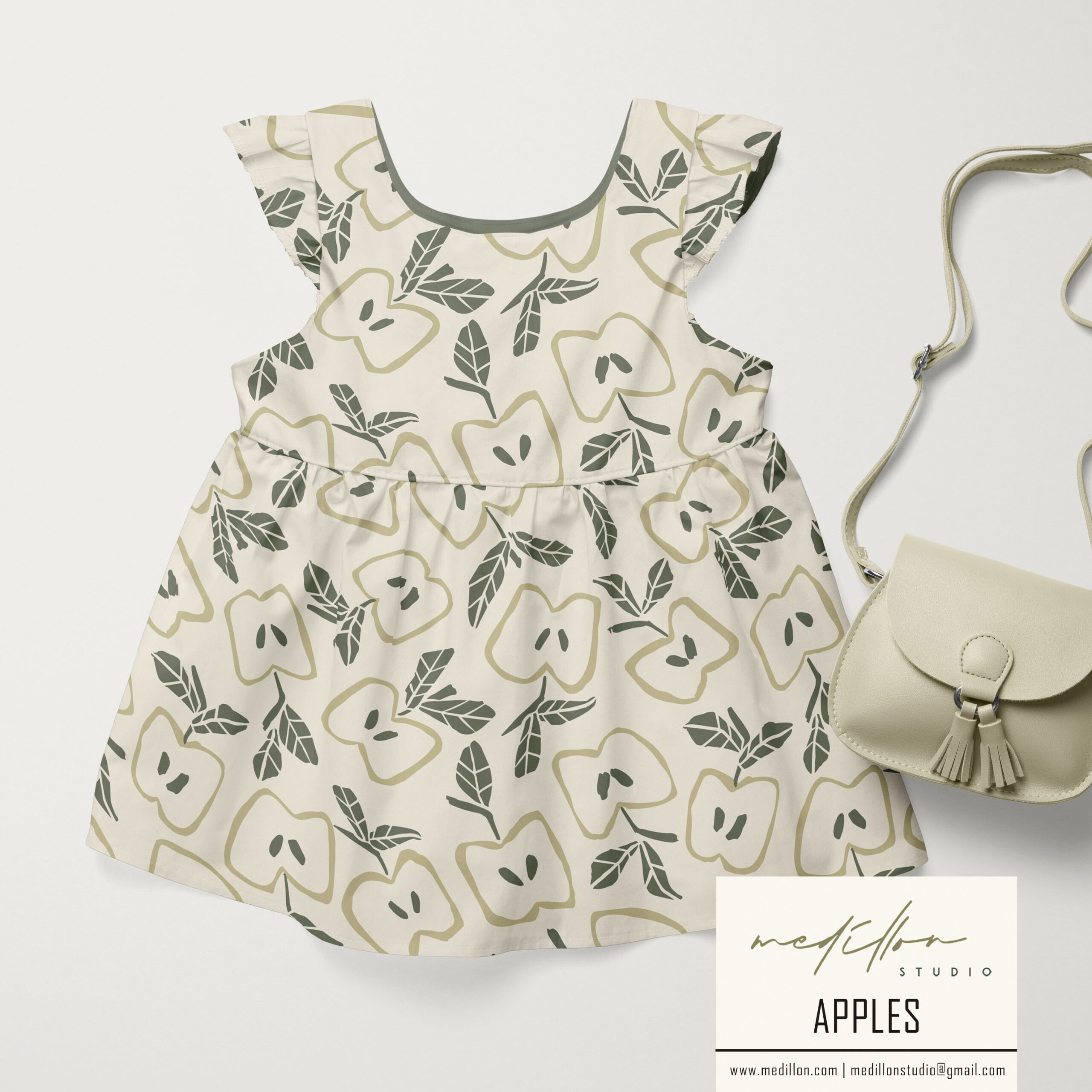 Bold Apple Pattern by Medillon