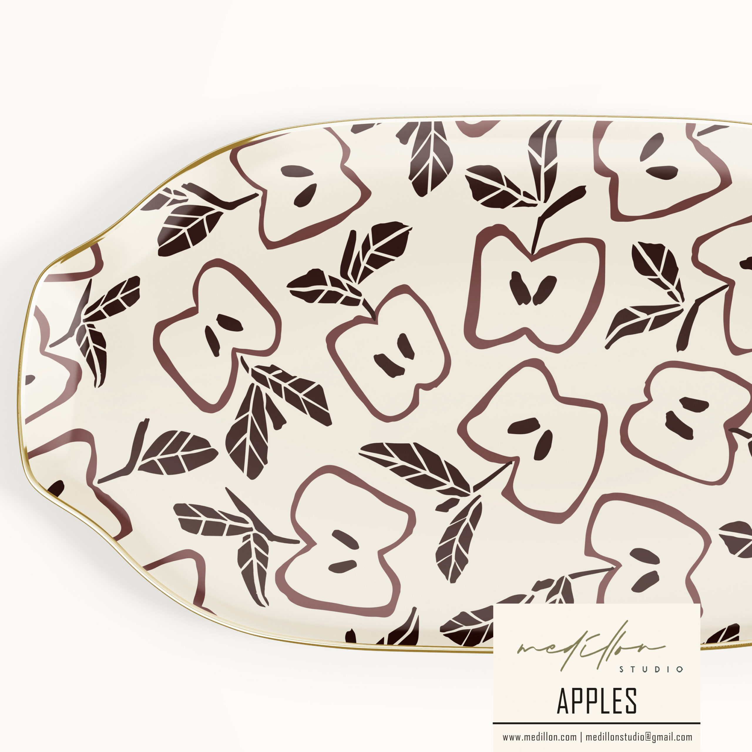 Bold Apple Pattern by Medillon