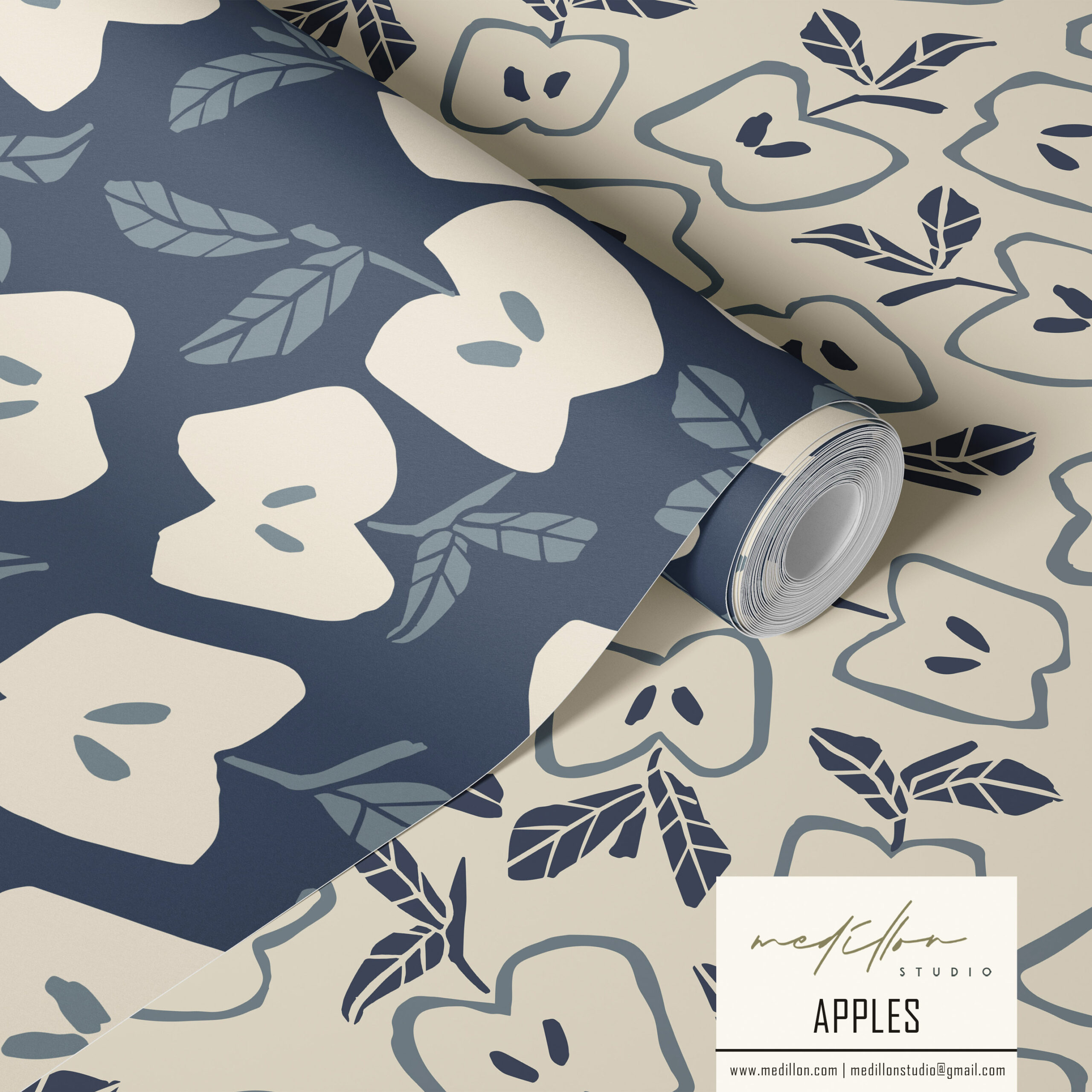 Bold Apple Pattern by Medillon