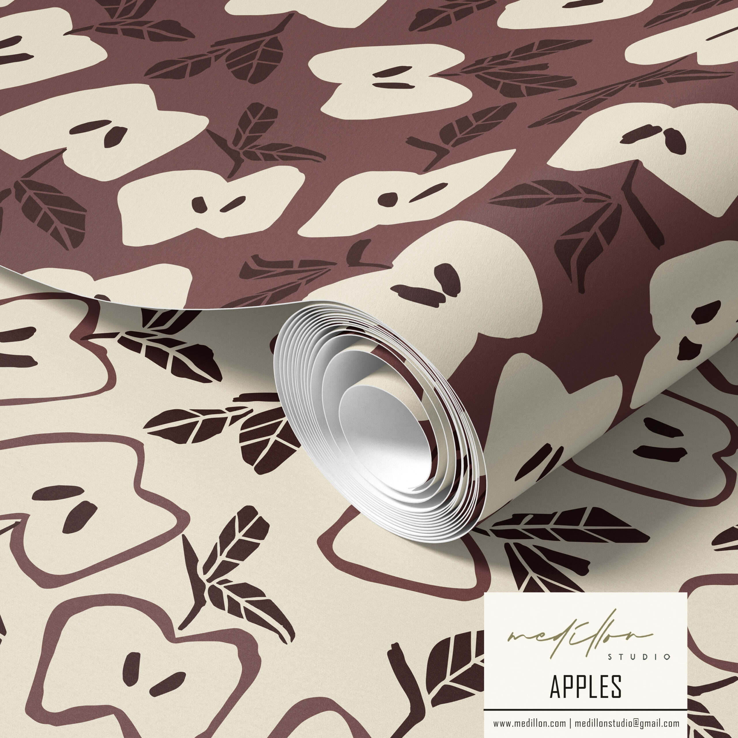 Bold Apple Pattern by Medillon