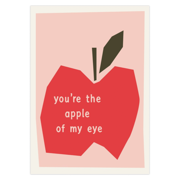 Pink Apple Of My Eye - Greeting Card - Image 2