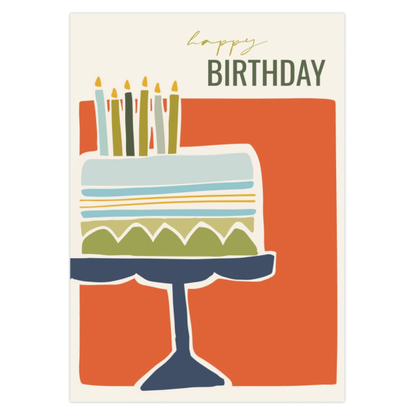 Retro Rust Cake - Birthday Card - Image 2