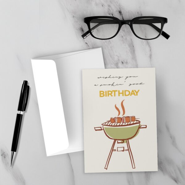 Barbeque: Smoking Good - Birthday Card - Image 3