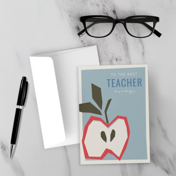 Blue Apple- Best Teacher Ever Card - Image 3