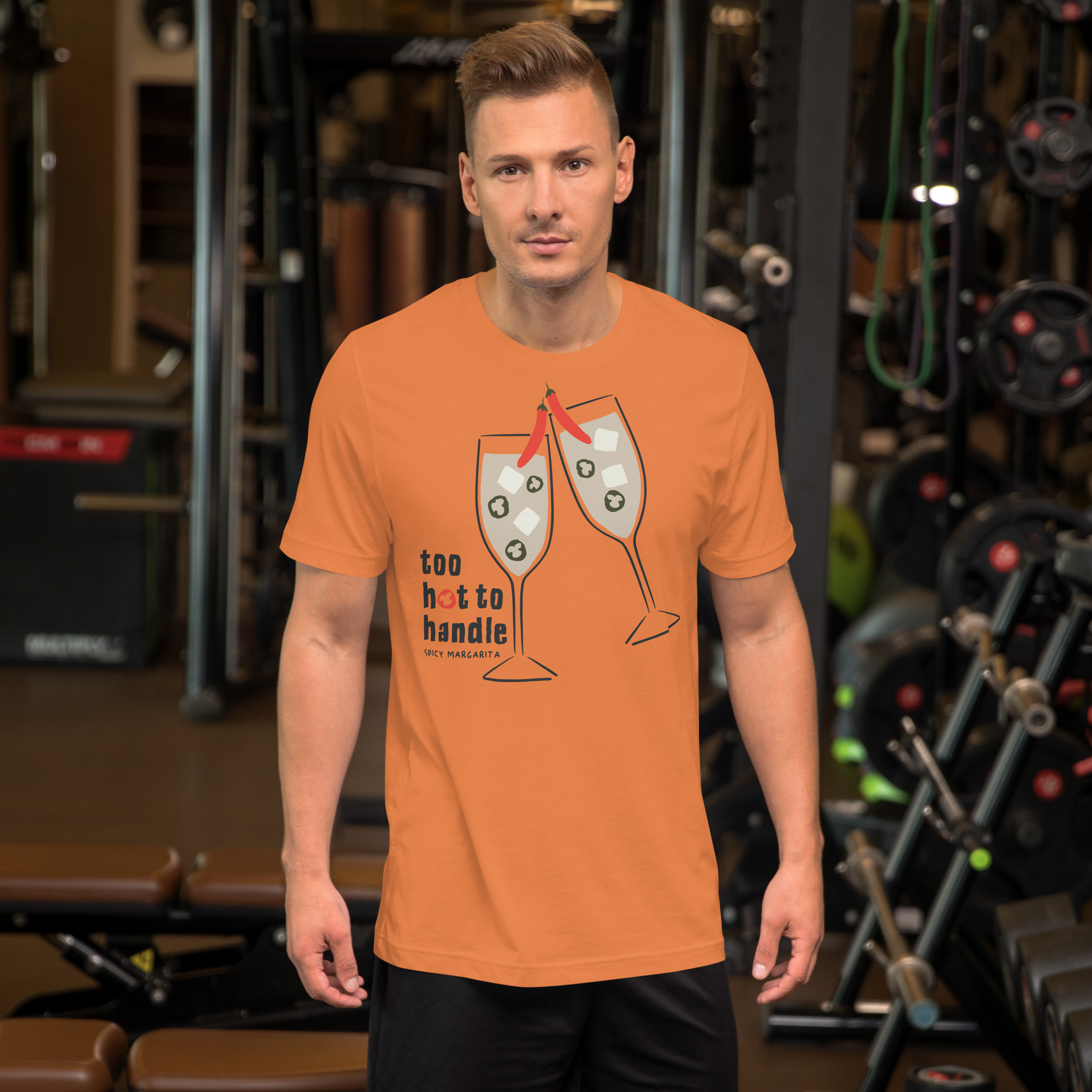 Too Hot to Handle Spicy Margarita T-Shirt | Funny Tequila Cocktail Tee | Spicy Marg Shirt | Margarita Top | Unisex Party Shirt - Image 10