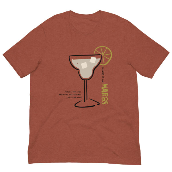 Funny Margarita Shirt – Blame It on Marg Graphic Tee – Unisex Cocktail T-Shirt – Tequila Party Shirt – Bold Retro Drink Illustration XS- 5XL size - Image 6