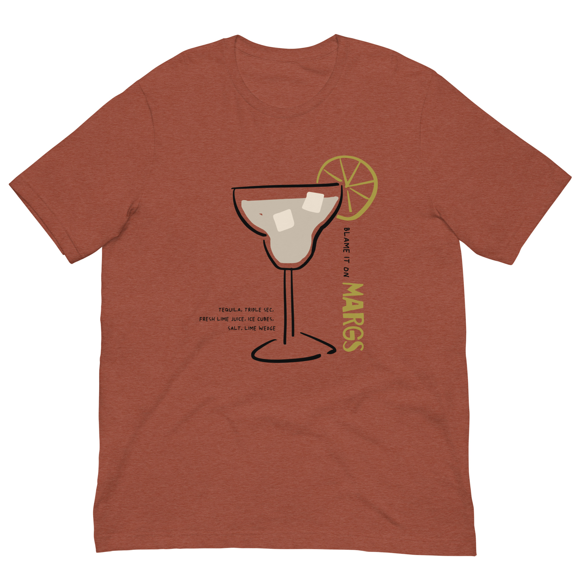 Funny Margarita Shirt – Blame It on Marg Graphic Tee – Unisex Cocktail T-Shirt – Tequila Party Shirt – Bold Retro Drink Illustration XS- 5XL size - Image 6
