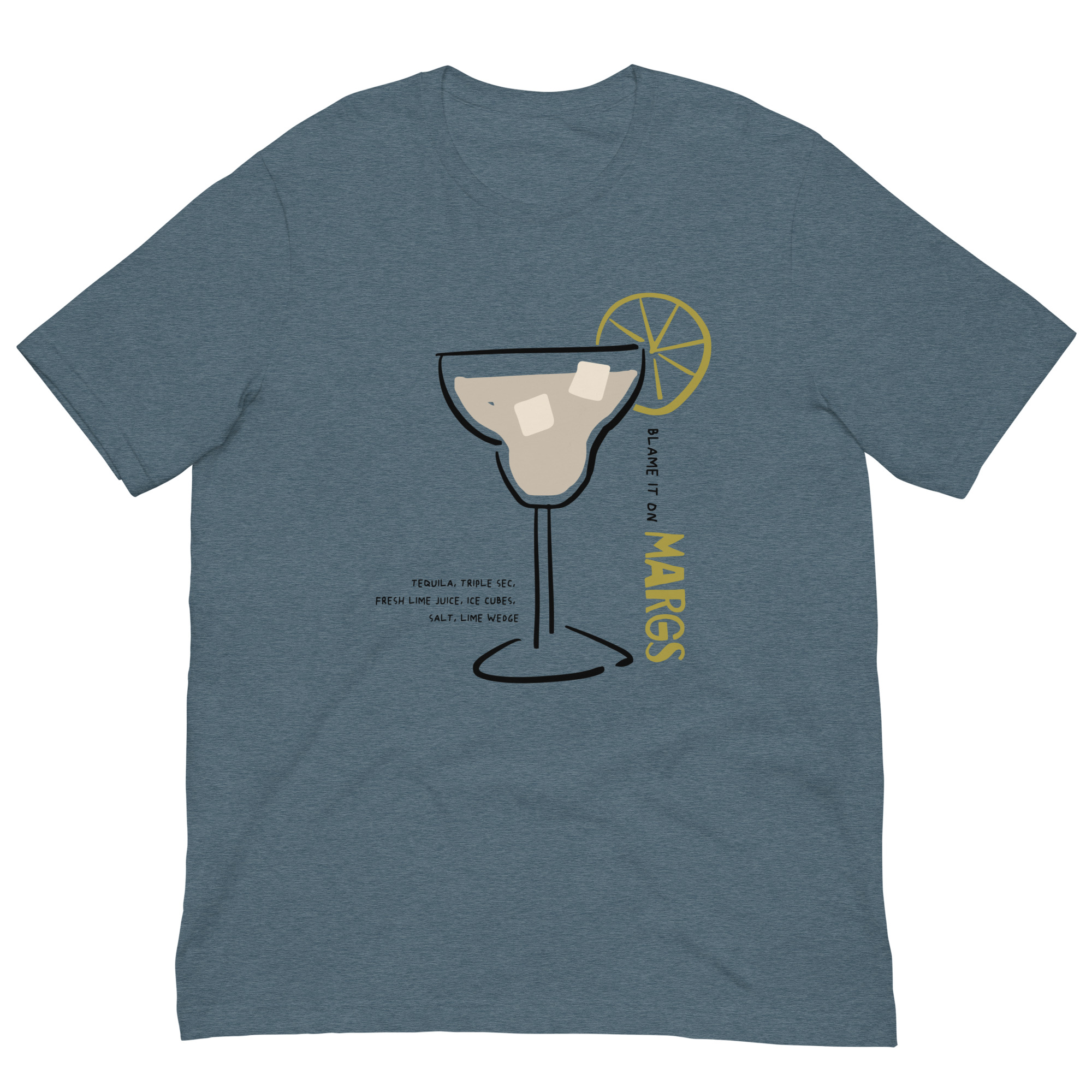 Funny Margarita Shirt – Blame It on Marg Graphic Tee – Unisex Cocktail T-Shirt – Tequila Party Shirt – Bold Retro Drink Illustration XS- 5XL size - Image 5