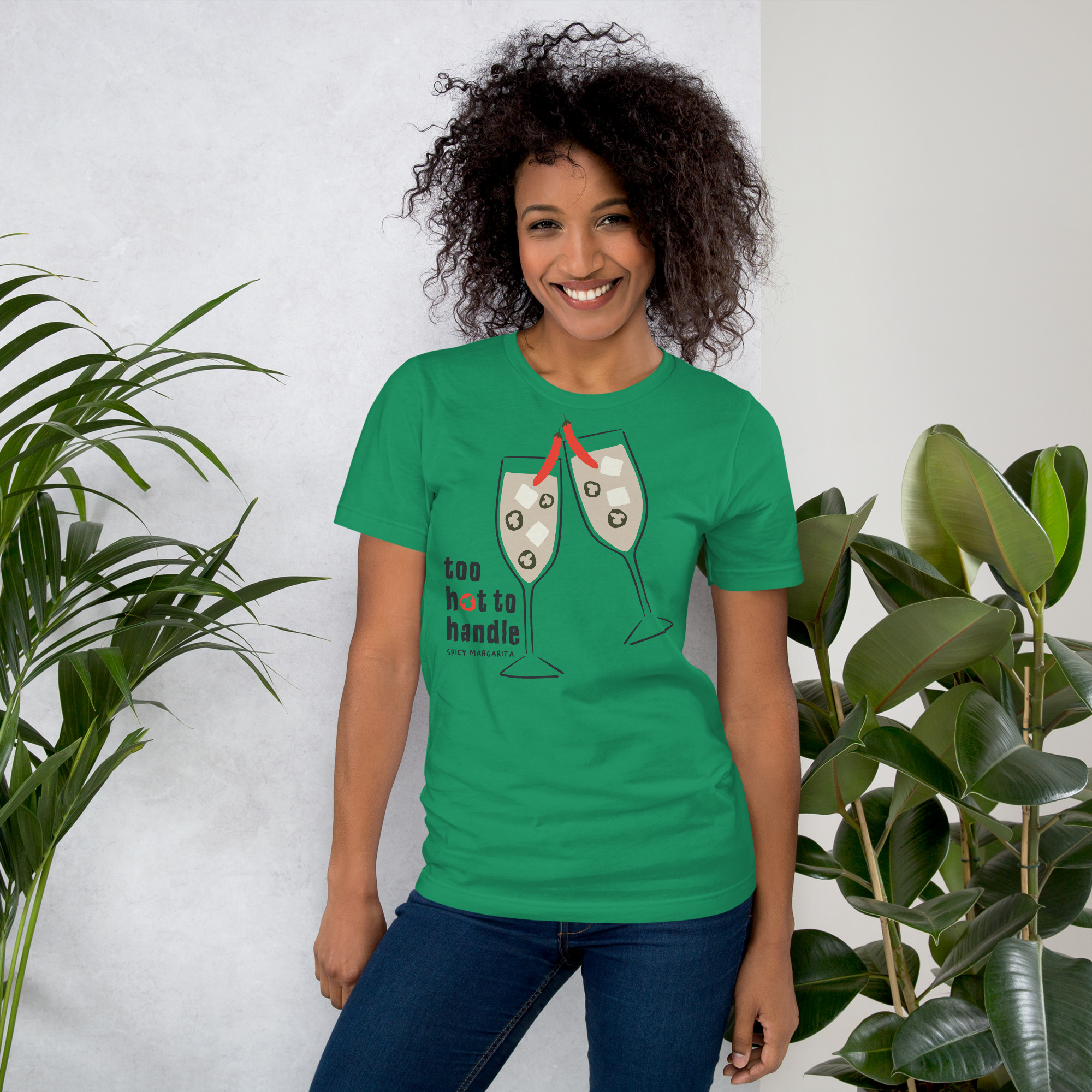 Too Hot to Handle Spicy Margarita T-Shirt | Funny Tequila Cocktail Tee | Spicy Marg Shirt | Margarita Top | Unisex Party Shirt - Image 8