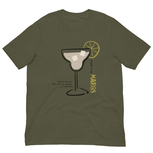Funny Margarita Shirt – Blame It on Marg Graphic Tee – Unisex Cocktail T-Shirt – Tequila Party Shirt – Bold Retro Drink Illustration XS- 5XL size - Image 3