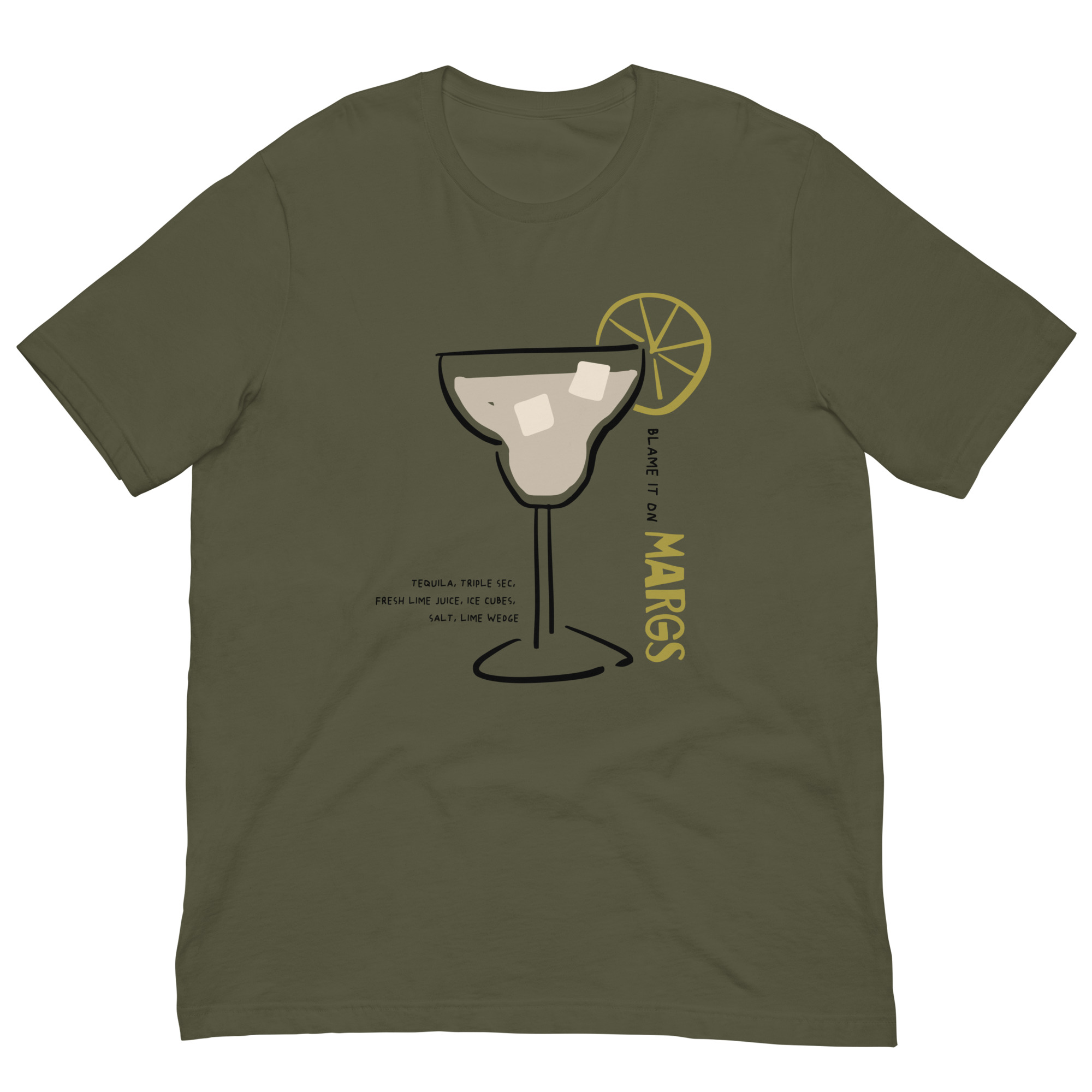 Funny Margarita Shirt – Blame It on Marg Graphic Tee – Unisex Cocktail T-Shirt – Tequila Party Shirt – Bold Retro Drink Illustration XS- 5XL size - Image 3